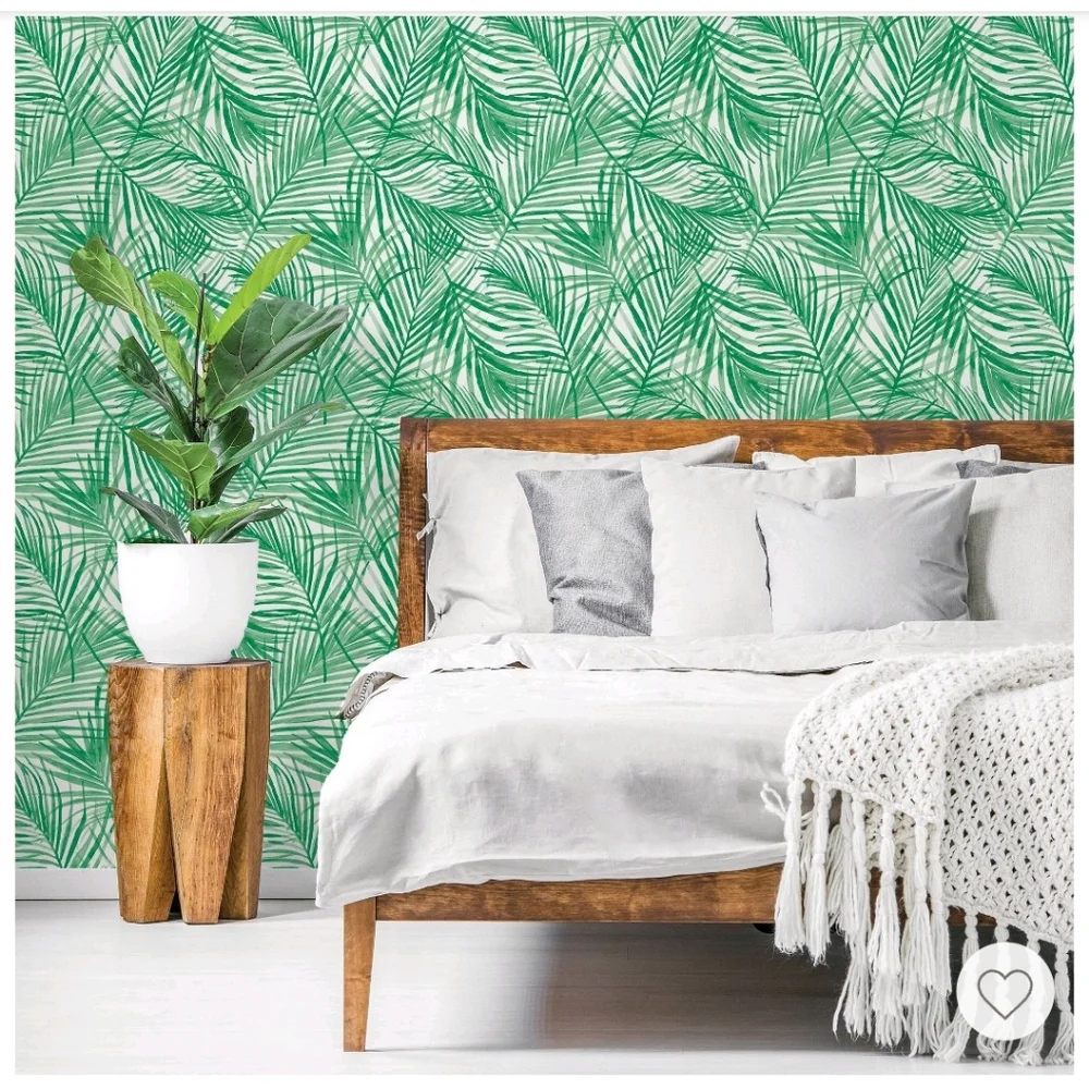 Opalhouse Tropical Peel & Stick Wallpaper Green